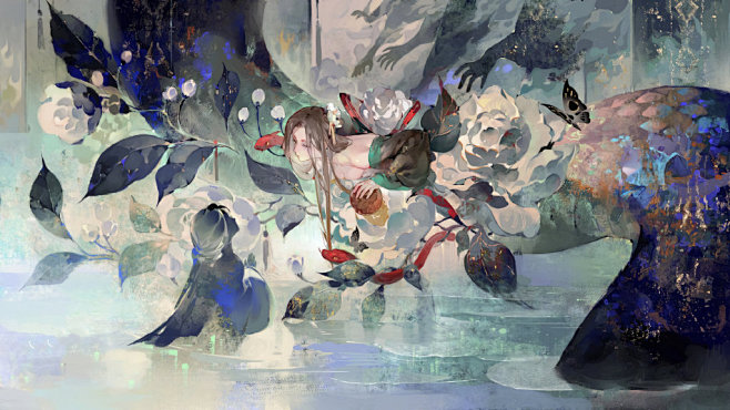 因私信要求，整理一波缚骨清姬的插画合集#...