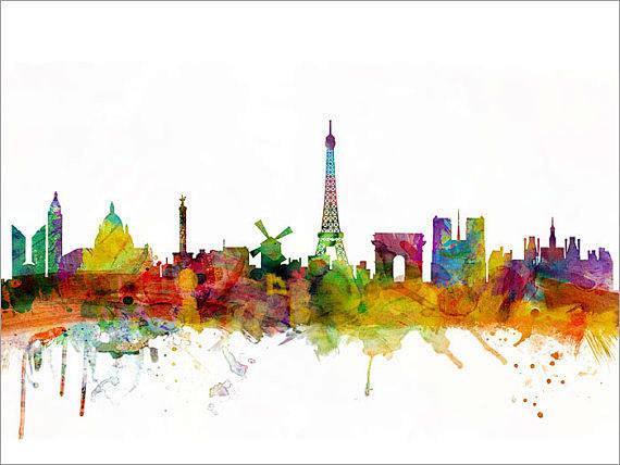 挖图匠的微博_微博 用水彩渲染开的城市。...