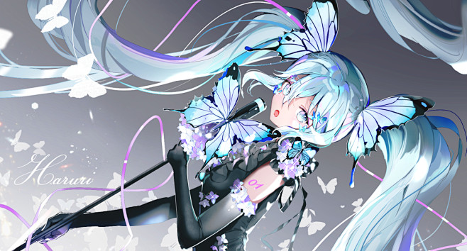butterflymikuharuriのイラスト