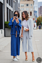 Eva Chen and Aimee Song Street Style Street Fashion Streetsnaps by STYLEDUMONDE Street Style Fashion Photography