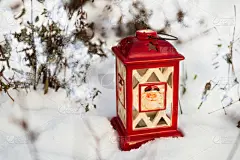 雪,背景,灯笼,户外,舒服,贺卡,留白,夜晚,曙暮光