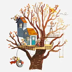 手绘卡通树屋png免抠素材_新图网 https://ixintu.com 树屋 秋天 童话 绘本 梦幻 插画 手绘 卡通 卡通蘑菇 童话故事 儿童绘画 儿童卡通 树木 卡通树