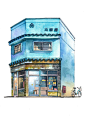 日本街边小店绘画作品欣赏！ by - ウルバノヴィチ ​​​​