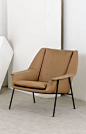 Walter Knoll; Enameled Metal Lounge Chair for Cassina, 1950s.: 