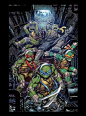 IDW’s TMNT #100 exclusive cover, Omi Remalante : Official IDW TMNT #100 exlusive cover from www.slabcitycomics.com illustrated by Emil Cabaltierra, colored by myself.