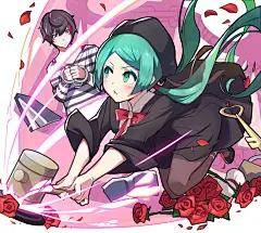 VOCALOID 同人图 插画 壁纸 | 恋爱裁判 | 半次元-第一中文COS绘画小说社区