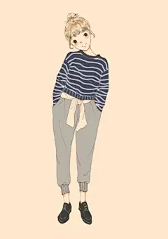 一组关于生活中的穿衣搭配的小清新风格二次元女生插画作品，春夏秋冬四季的衣服搭配都有了，真好看。果然应了那句话，脸好加身材好，怎么穿都是美美哒。插画师署名六子的LOVER，希望你会喜欢这组手绘插画作品。