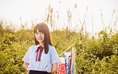 鲤鱼旗美少女日系唯美写真电脑高清桌面壁纸