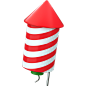 firework-angle-2 - 20款圣诞节3D图标合集素材下载 Christmas 3D Icon Set .C4D .figma