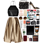 A fashion look from June 2015 featuring halter top, pleated skirt and heels & pumps. Browse and shop related looks.