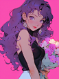 hmj0105_sweet_girl_with_curly_hairwith_long_purple_iridescent_h_0880de8b-899b-4dc2-b735-def9b4e72b31
