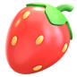 草莓 3D 插图