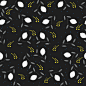 Lemons with leaves. : Fresh lemons with leaves. Background with fruit Seamless Pattern.