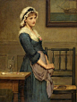 英国 George Dunlop Leslie 古典典雅油画 ​​​​