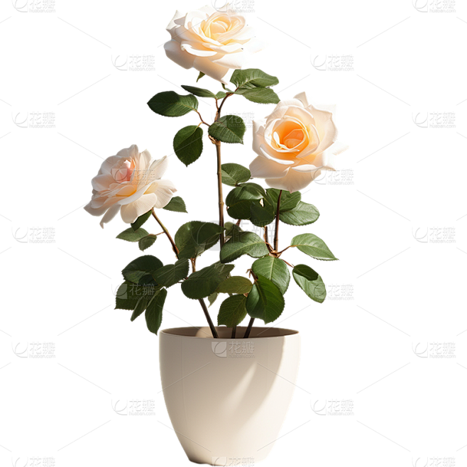 植物通用实景花朵盆栽元素素材