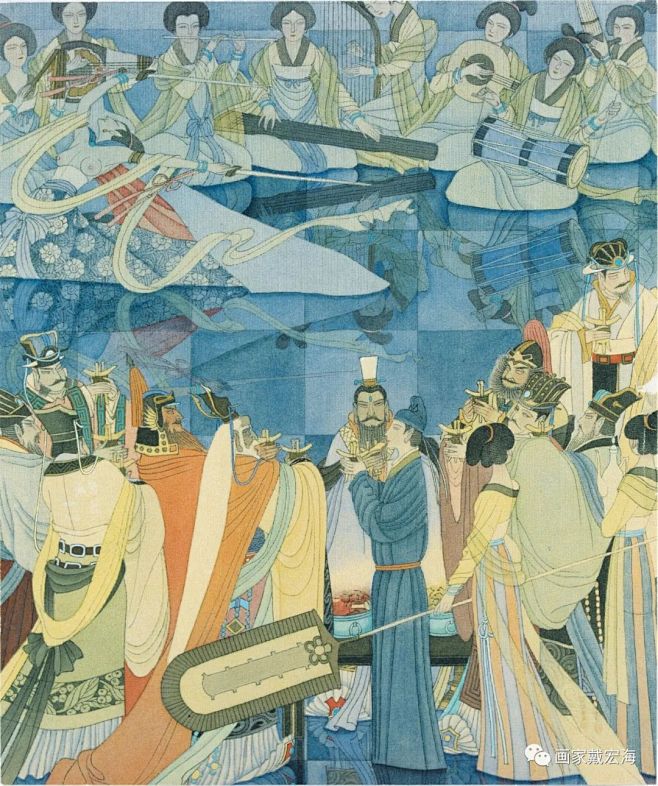 湖底龙宫/戴宏海绘《柳毅传书》，1980...