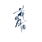 蓝色花好月圆字体