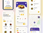 Food Delivery App noodles burger pizza finder food app food and drink delicious ux ui clean simple food restaurant card app mobile mobile app food delivery delivery app menu