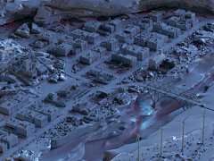 昊天视觉采集到C4D/OC/3D/LOW POLY城市风格