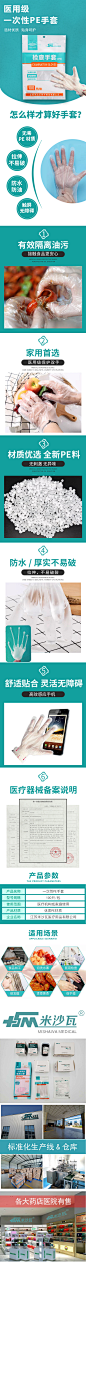 PE手套详情页