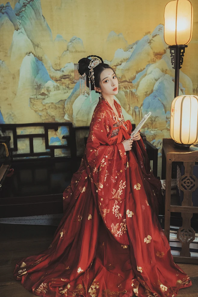 【逍遥客】原创汉服女齐胸襦裙烫金大袖衫春夏中国风对襟日常现货-淘宝网-花瓣网