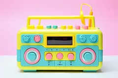 家电机器怀旧收音机录音机模型