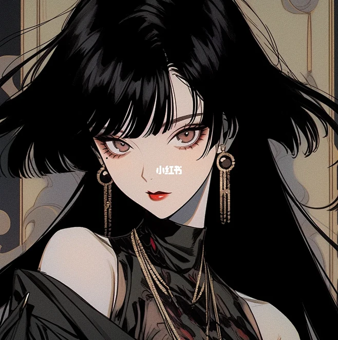 Midjourn｜黑白动漫情头-秀秀我的...