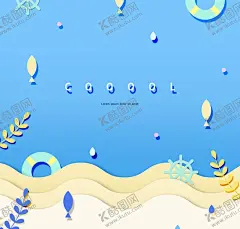 扁平插画海报 【酷图网】春夏季,海报,火烈鸟,扁平,剪纸,插画风格,促销封面,文字排版,背景,火烈鸟插画,剪纸风,月亮挂件,灯塔元素,树枝元素,山丘