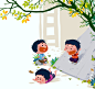 越南设计师Nguyen Thanh Nha设计的一组超级可爱的儿童插画