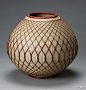 日本竹器工艺:旧金山的亚洲艺术博物馆，收录了日本各个时期的多位竹编大师的艺术作品