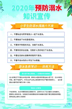 学校防溺水安全教育宣传栏