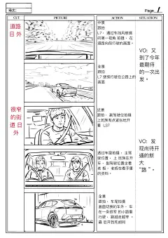 智己LS7 2024年第一支商业广告的分镜画稿_1_Jimmy张一鸣_来自小红书网页版