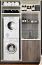 small living laundry space: 