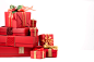 白色,礼物,盒子,影棚拍摄,圣诞节_155098676_Christmas Gifts_创意图片_Getty Images China