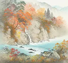风和物语-描绘日本乡村生活油画小岛光径作品欣赏 : 小岛光径（Koukei Kojima）笔下的溪水与山色呈现出一种古诗一般世外桃源的唯美意境。 凝视这迷蒙山色，倾听这潺潺溪水，心中不禁萦绕着神话般的憧憬， 有一种“林壑尤美，...