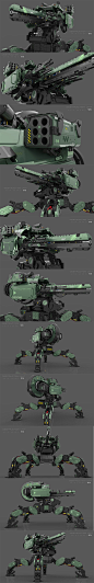 608 游戏美术素材科幻战争机器人飞机飞船载具武器资料角色CG设定-淘宝网