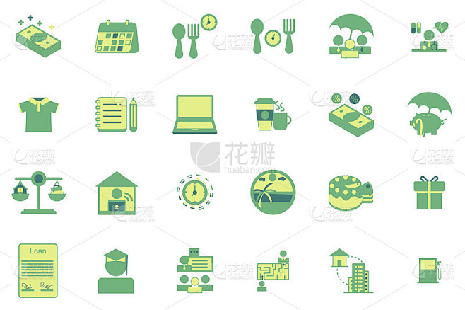 员工福利图标集