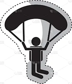 降落伞,极限运动,计算机图标,人,男人,男孩,户外,愉悦,兴奋,冒险