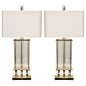 1stdibs.com | Stunning Pair of Crystal and Brass Lamps by Gaetano Sciolari: 