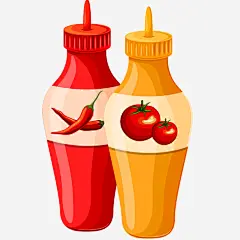手绘卡通辣椒酱番茄酱_新图网 https://www.ixintu.com