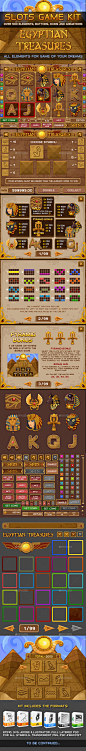 Egyptian treasures slots game - Game Kits Game Assets