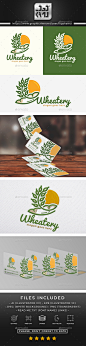 小麦面包店的标志——食品标志模板Wheat Bakery Logo - Food Logo Templates面包店、品牌、面包、农业、食品、食品品牌,食品标识,标识,极简主义标志,自然,自然,小麦 bakery, brand, bread, farm, food, food brand, food logo, line logo, minimalist logo, natural, nature, wheat