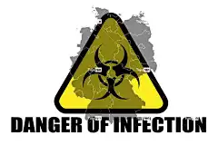 晕 危险 感染 关闭 障碍 磁带 封闭 Covid-19