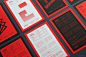 第三届国际数字艺术双年展宣传黑红画册海报设计 
via  Baillat. Studio ​​​​