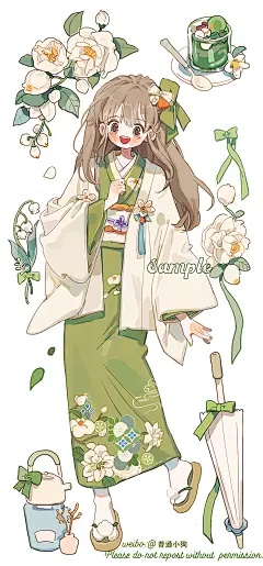 太喜欢和服系列的了 ！有被可爱到耶另外... 来自关于壁纸 - 微博