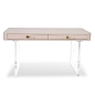 Ibiza Desk with Lucite Plinth Legs - Two Drawer Desk - ModShop