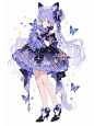 猫耳娘喵莉·花瓣装服设