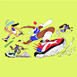Anyways gathered an international squad of illustrators for these Olympics-inspired YouTube Yoodles