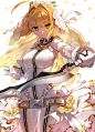 Fate/Grand Order  嫁Saber  尼禄·克劳狄乌斯  P站:YD@4日目西A-38b 