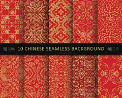 中国无缝背景图案集